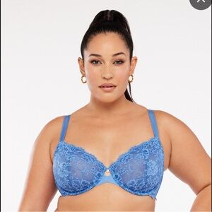 Savage X Fenty Floral Lace Unlined Bra 44G